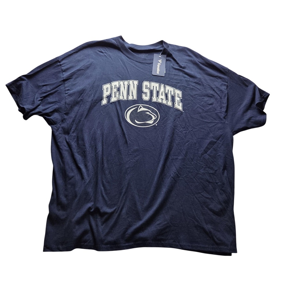 Penn State Nittany Lions Shirt Mens 4XL Blue NCAA Football Fanatics Logo